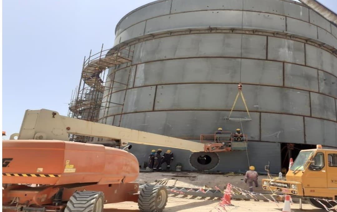 Structural steel installation